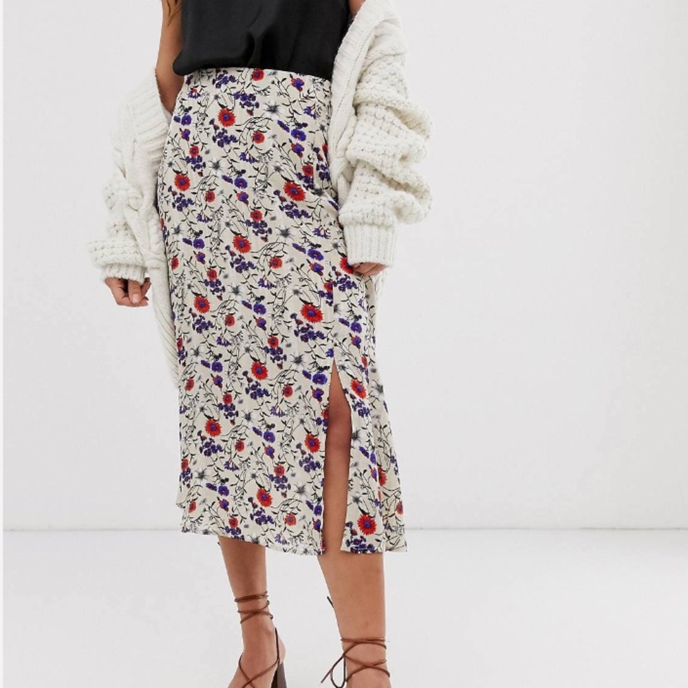 Y.A.S. Floral Midi Skirt